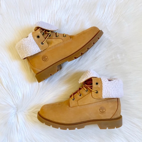 Timberland Linden Woods WP Fleece Fold Down Boots - Picture 2 of 8